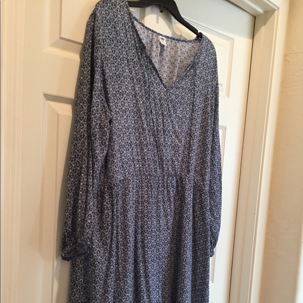 NWT Old Navy mosaic sun dress with white slip